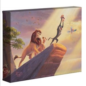 Authentic Thomas Kinkade Lion King Canvas 🦁